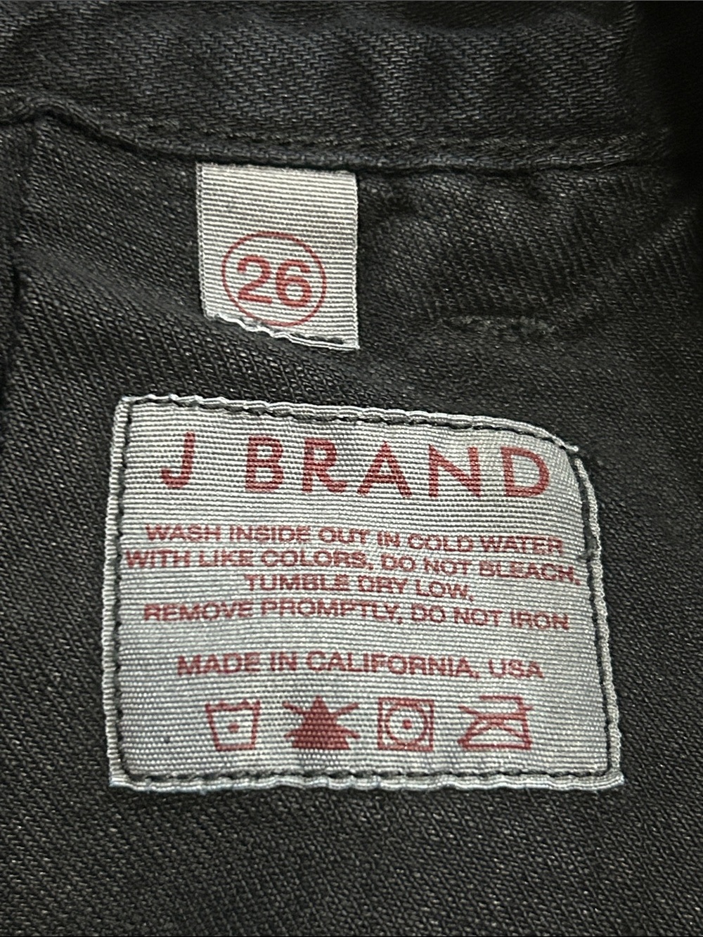 J Brand Black High-Rise Wide Leg Cotton/Linen Pants Size 26 - Picture 8 of 9